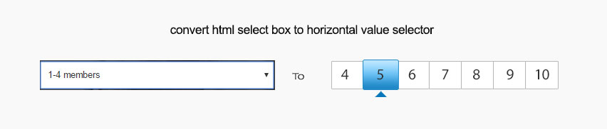 jQuery selectboxtohorizontalpicker